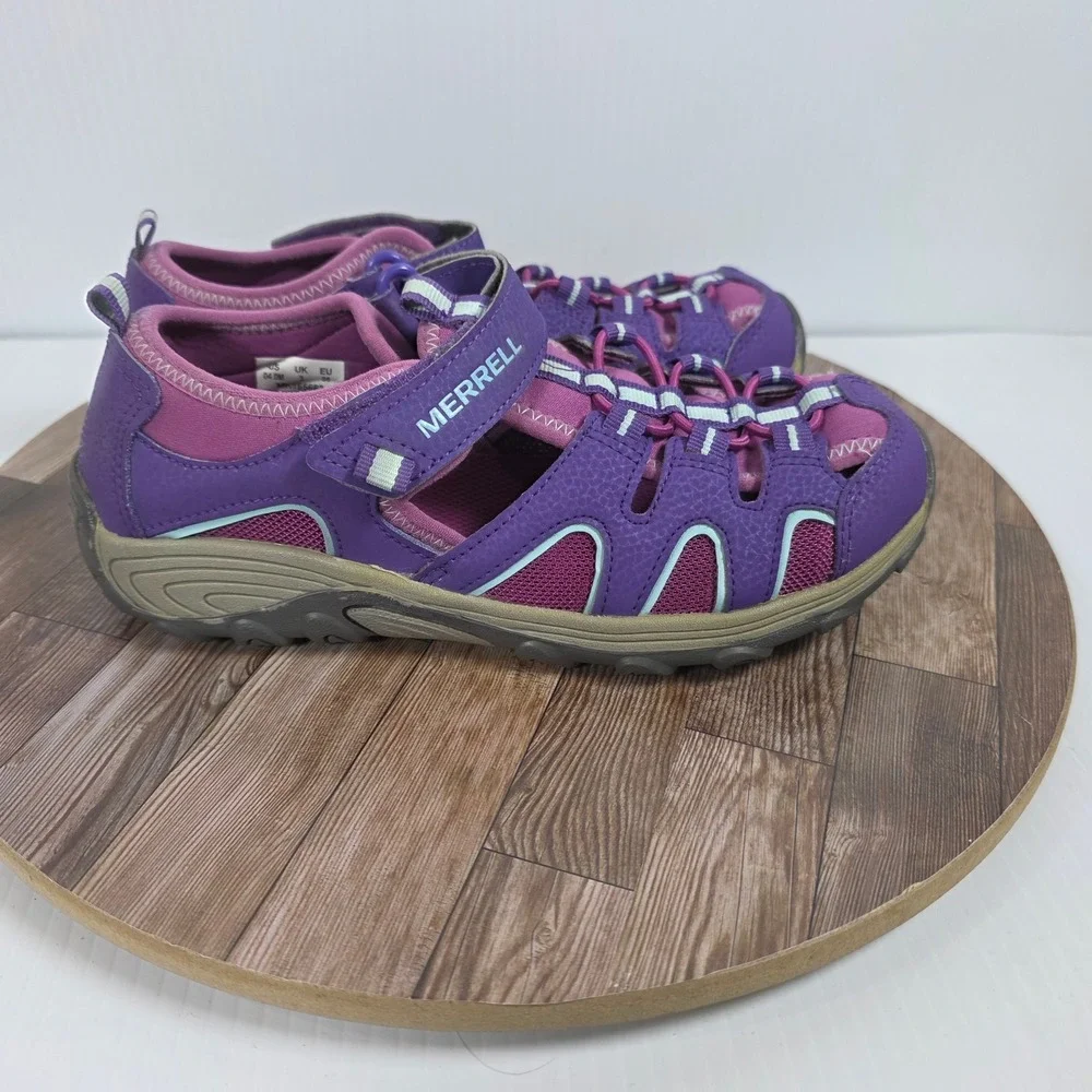 Merrell Hydro H20 Sandals Girls Size 4 Purple Water Hiking MK165683